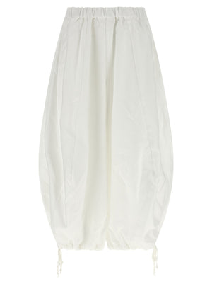 Comme Des Garçons Weiße Hose aus Polyester