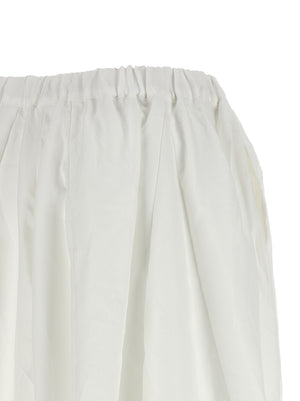 Comme Des Garçons Weiße Hose aus Polyester