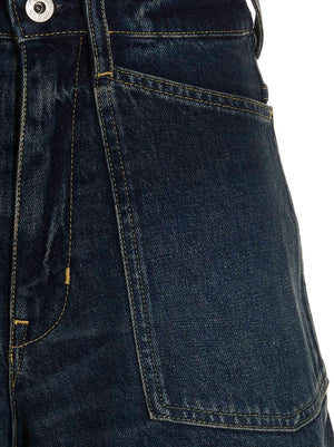 Kenzo Blaue Baumwoll-Bermudashorts