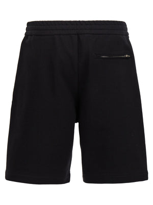 Alexander McQueen Schwarze Baumwoll-Bermudashorts