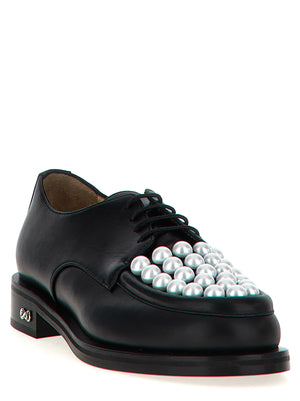 MACH & MACH Zweifarbige Oxford- und Derby-Schuhe aus Kalbsleder