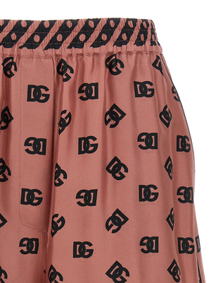 Dolce & Gabbana Mehrfarbige Cargo-Shorts aus Seide