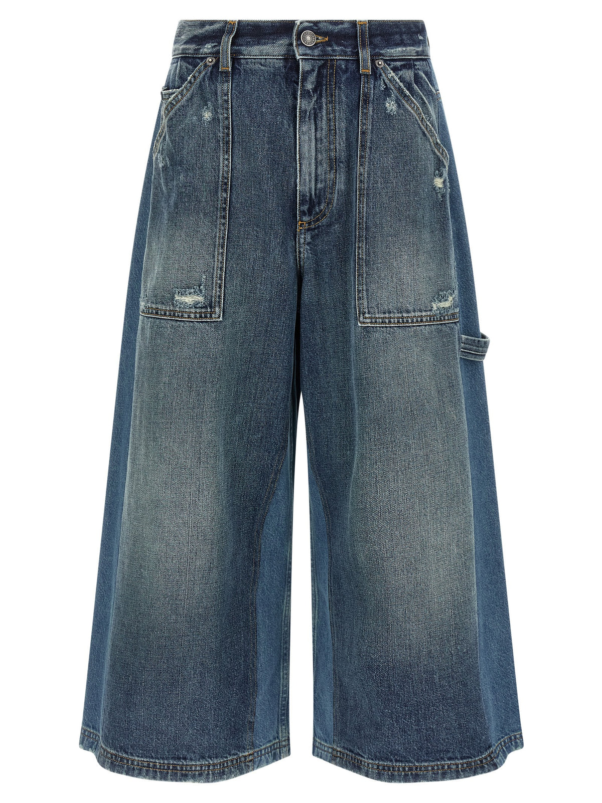 Dolce & Gabbana Blaue Baumwoll-Bermudashorts