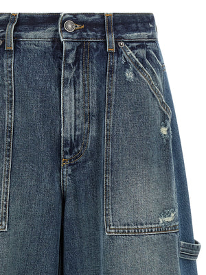 Dolce & Gabbana Blaue Baumwoll-Bermudashorts
