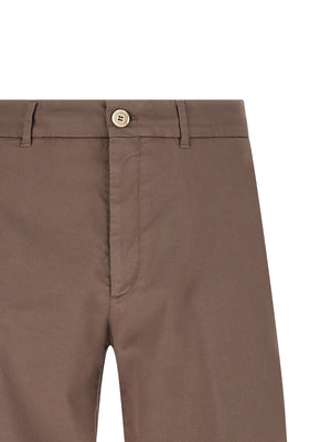 Brunello Cucinelli Braune Baumwoll-Bermudashorts