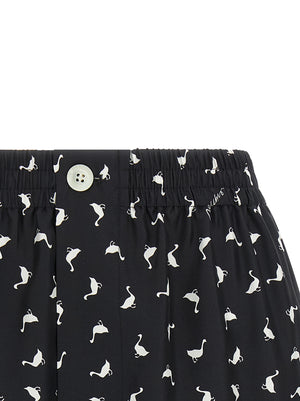 Moschino Zweifarbige Seiden-Bermudashorts