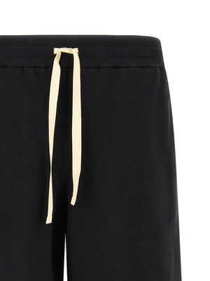 Jil Sander Schwarze Baumwoll-Bermudashorts