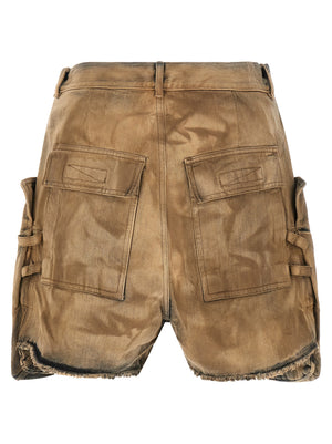 DRKSHDW Beige Cotton Bermuda Shorts