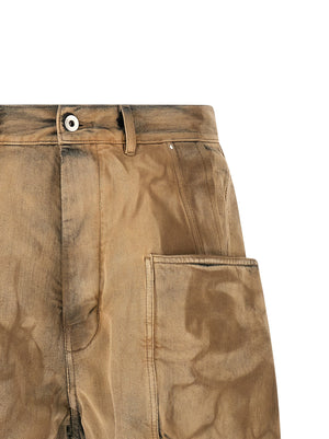 DRKSHDW Beige Cotton Bermuda Shorts