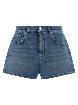 Moschino Blaue Baumwoll-Bermudashorts