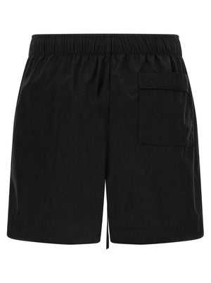 Entire Studios Schwarze Baumwoll-Bermudashorts