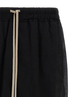 Rick Owens Schwarze Baumwoll-Bermudashorts