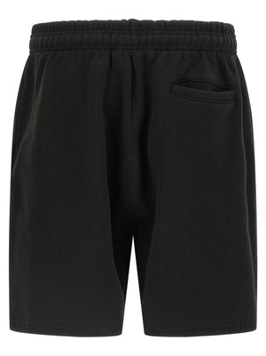 Entire Studios Schwarze Baumwoll-Bermudashorts