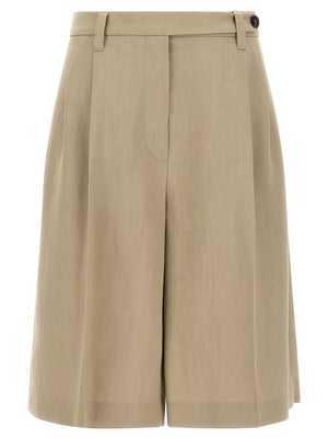 Brunello Cucinelli Beige Viskose-Shorts