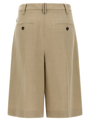 Brunello Cucinelli Beige Viskose-Shorts