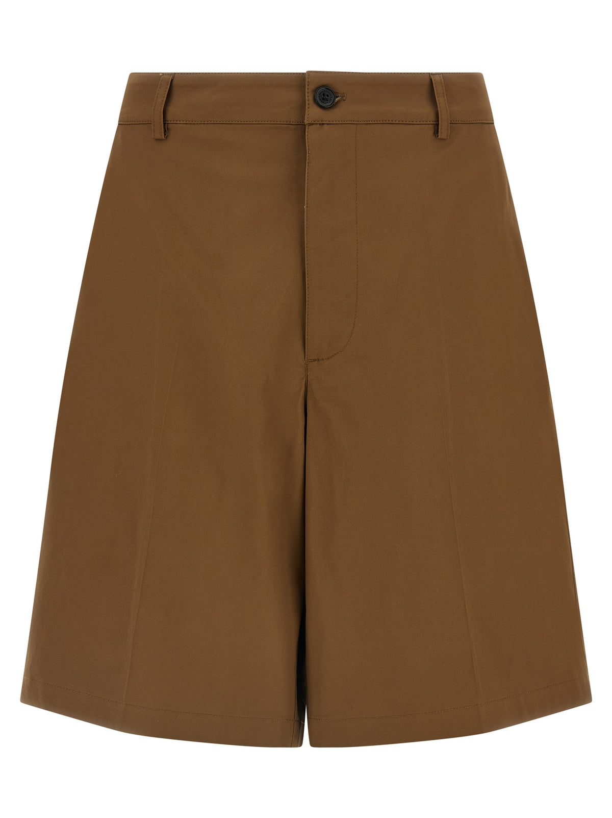 Department 5 Braune Baumwoll-Bermudashorts