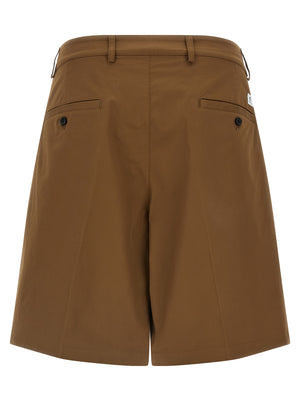 Department 5 Braune Baumwoll-Bermudashorts