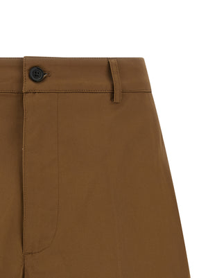 Department 5 Braune Baumwoll-Bermudashorts
