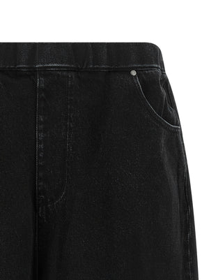 Entire Studios Schwarze Baumwoll-Bermudashorts