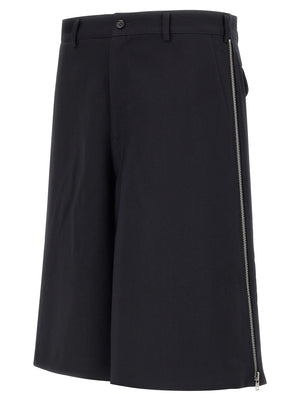 Comme Des Garçons Blaue Bermuda-Shorts aus Polyester