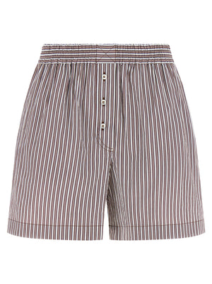 Brunello Cucinelli Bordeaux Baumwoll-Bermudashorts