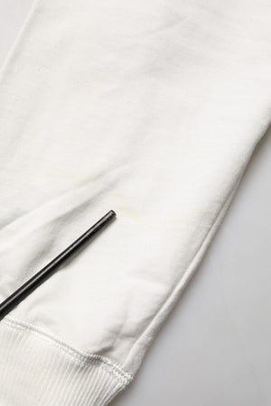 Dolce & Gabbana Weißes Baumwoll-Sweatshirt mit Kapuze Pullover