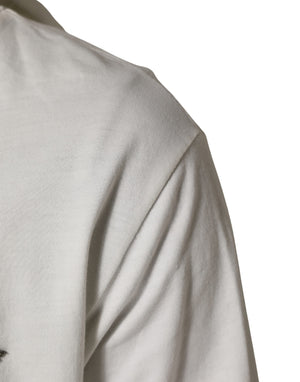 Dolce & Gabbana Weißes Baumwoll-Sweatshirt mit Kapuze Pullover
