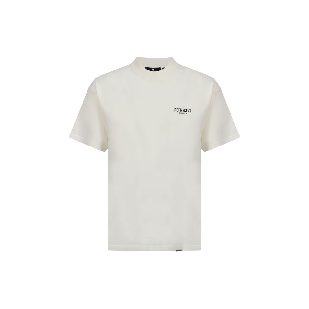 Represent Weißes Baumwoll-T-Shirt