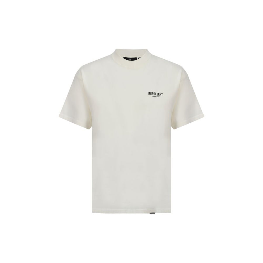 Represent Weißes Baumwoll-T-Shirt