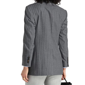 Brunello Cucinelli Grauer Blazer aus reiner Schurwolle