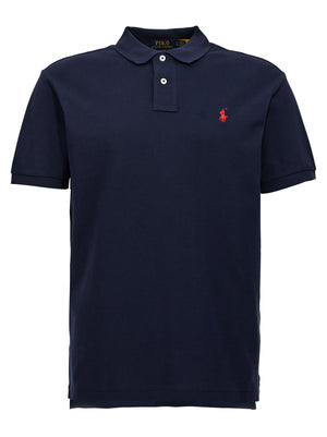 Polo Ralph Lauren Blaues Baumwoll-Polohemd