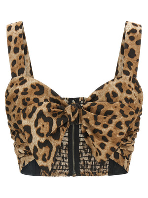 Dolce & Gabbana Braune Baumwollbluse