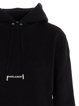 Saint Laurent Schwarzer Baumwoll-Sweatshirt