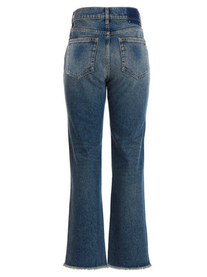 Golden Goose Blaue Baumwoll-Jeans mit ausgestelltem Bein