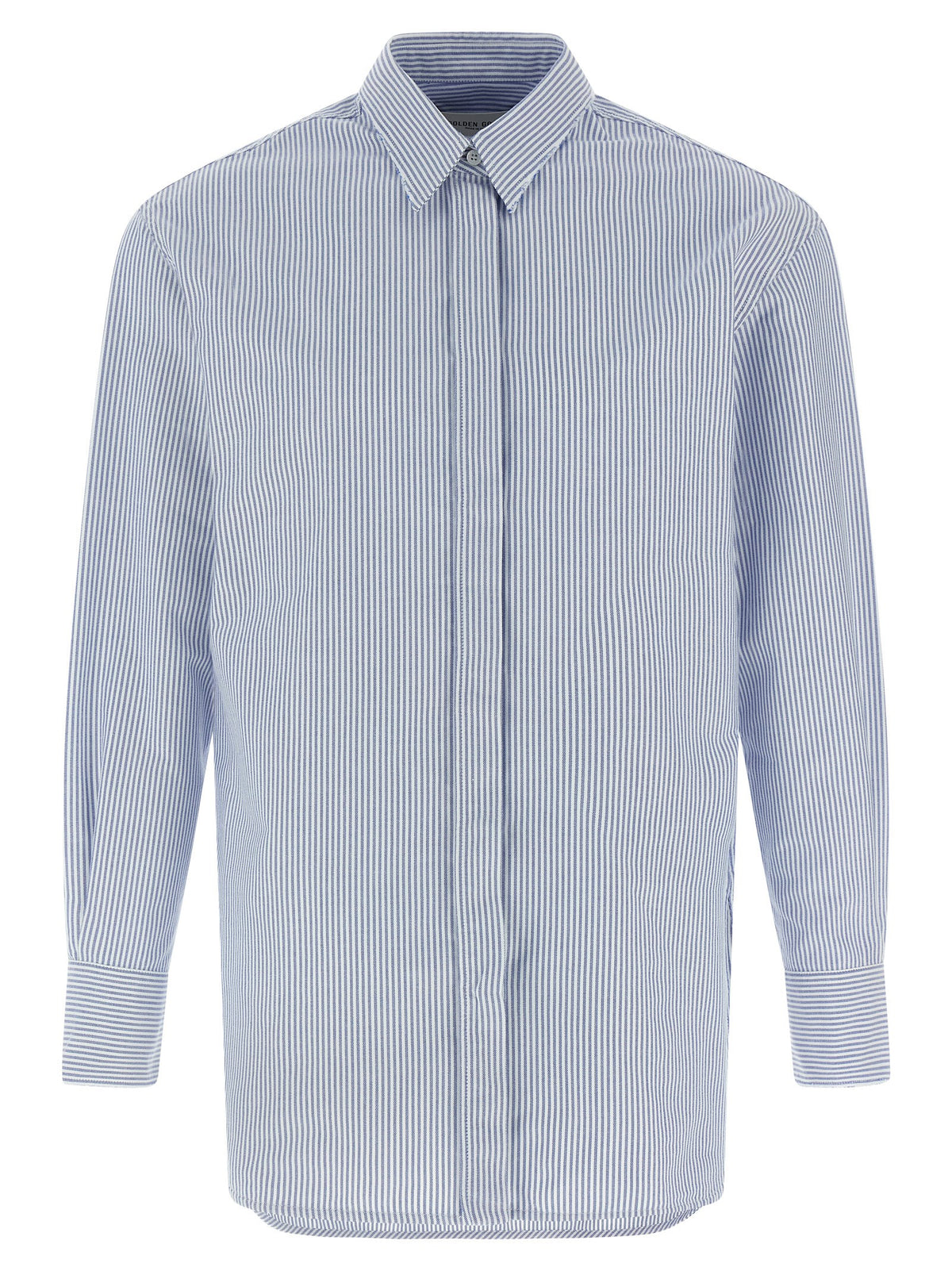 Golden Goose Blaue Baumwollbluse