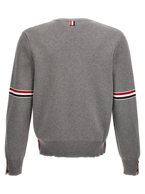 Thom Browne Grauer Baumwollcardigan