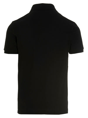 Dolce & Gabbana Schwarzes Baumwoll-Poloshirt
