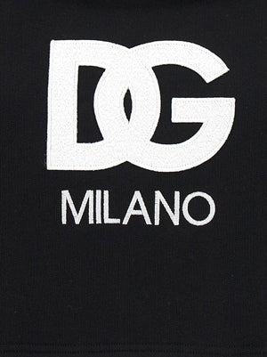 Dolce & Gabbana Schwarzer Baumwoll-Hoodie
