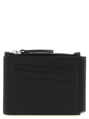 Maison Margiela Schwarze Leder Geldbörse