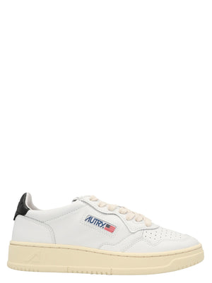 Autry Zweifarbige Low-Top-Sneaker aus Rindsleder