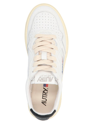 Autry Zweifarbige Low-Top-Sneaker aus Rindsleder