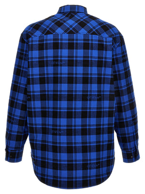 Off-White Blaues Baumwollhemd