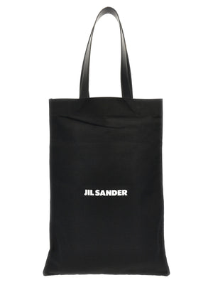 Jil Sander Schwarze Baumwolltasche