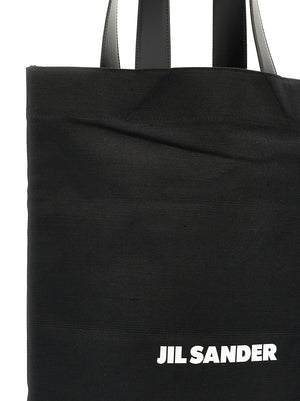 Jil Sander Schwarze Baumwolltasche