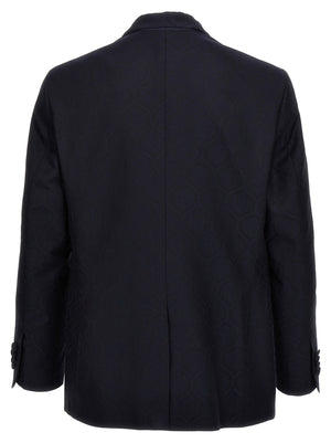 Etro Blauer Baumwollblazer