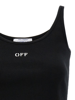 Off-White Schwarzes Baumwoll-T-Shirt