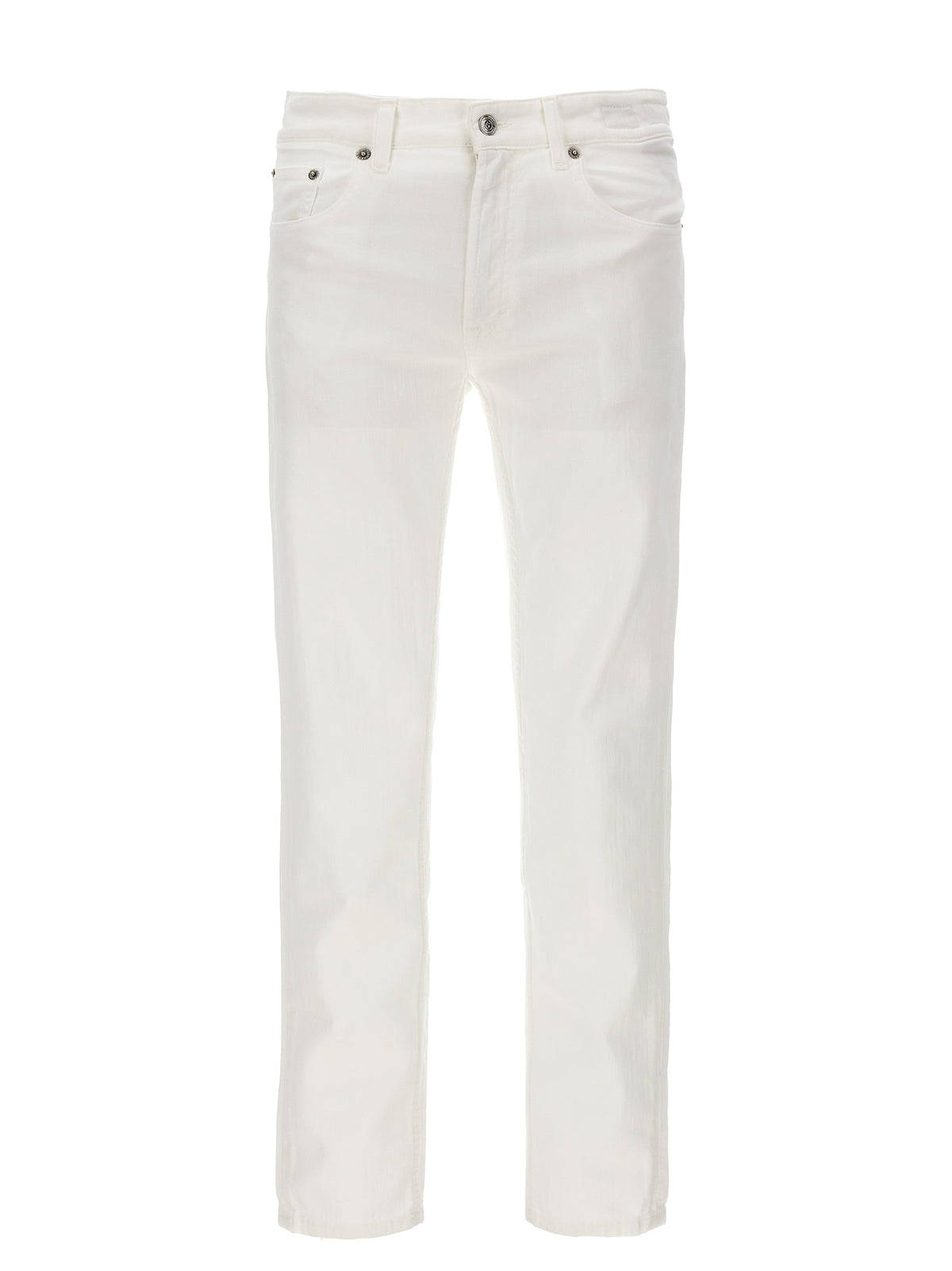 Department 5 Weiße Baumwolljeans im geraden Schnitt