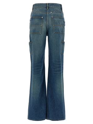 Givenchy Blaue Baumwoll-Jeans mit ausgestelltem Bein