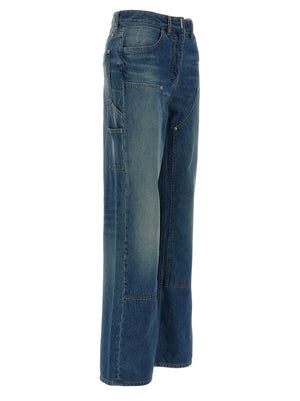 Givenchy Blaue Baumwoll-Jeans mit ausgestelltem Bein