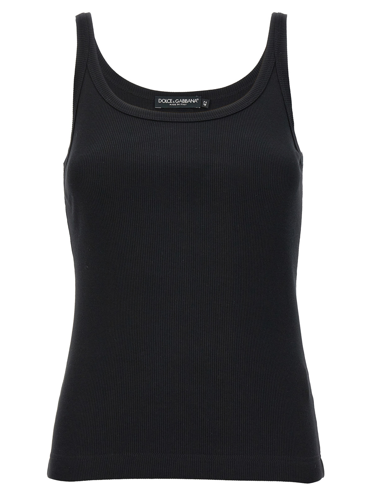 Dolce & Gabbana Schwarze Baumwoll-Tanktops